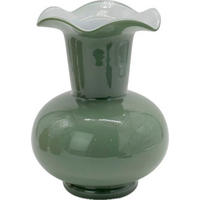 VASE 22.5 cm  - Weiß/Graugrün, Basics, Glas (17,5/22,5cm)