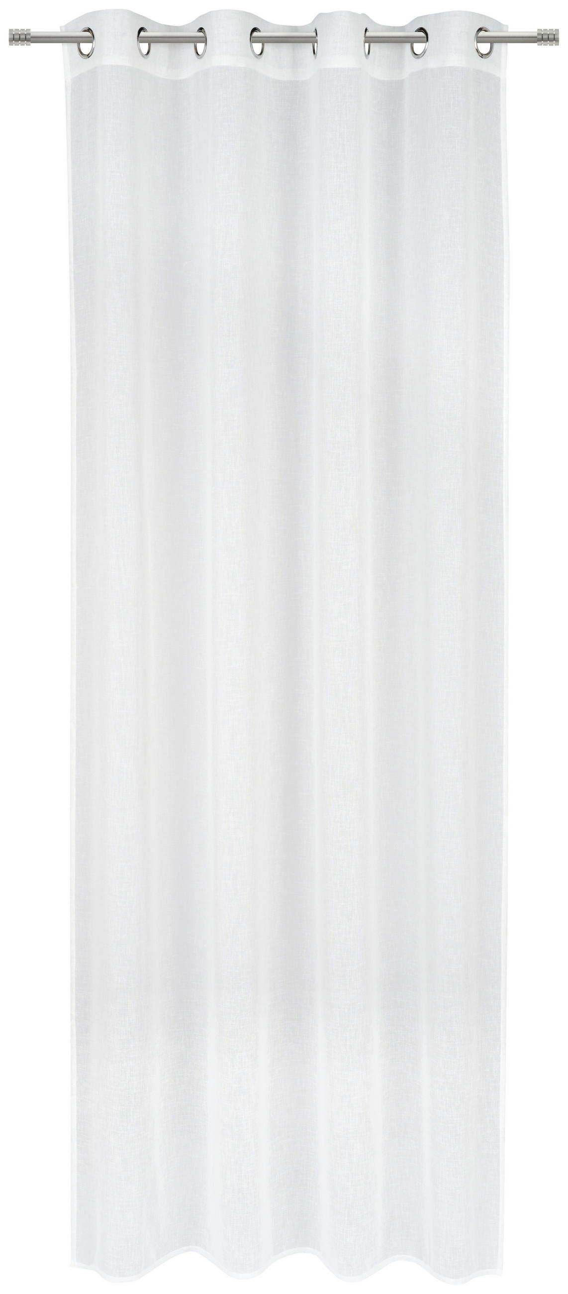 ÖSENSCHAL halbtransparent 140/245 cm   - Weiß, Basics, Textil (140/245cm) - Esposa