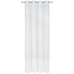 ÖSENVORHANG halbtransparent  - Weiß, Basics, Textil (140/245cm) - Esposa