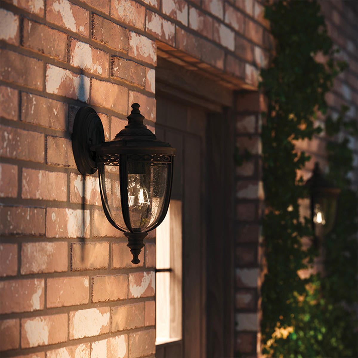 VÄGGLAMPA FÖR UTOMHUS - svart, Basics, metall/glas (16.7/32.1/19.1cm) - Elstead Lighting