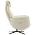 MASSAGESESSEL Echtleder Lederlook Beige    - Beige, Design, Leder/Textil (77/113/90cm) - Xora
