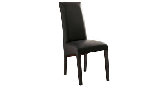 STUHL  in Lederlook Textil  - Buche Kolonial/Schwarz, KONVENTIONELL, Holz/Textil (47/102/57cm) - Carryhome