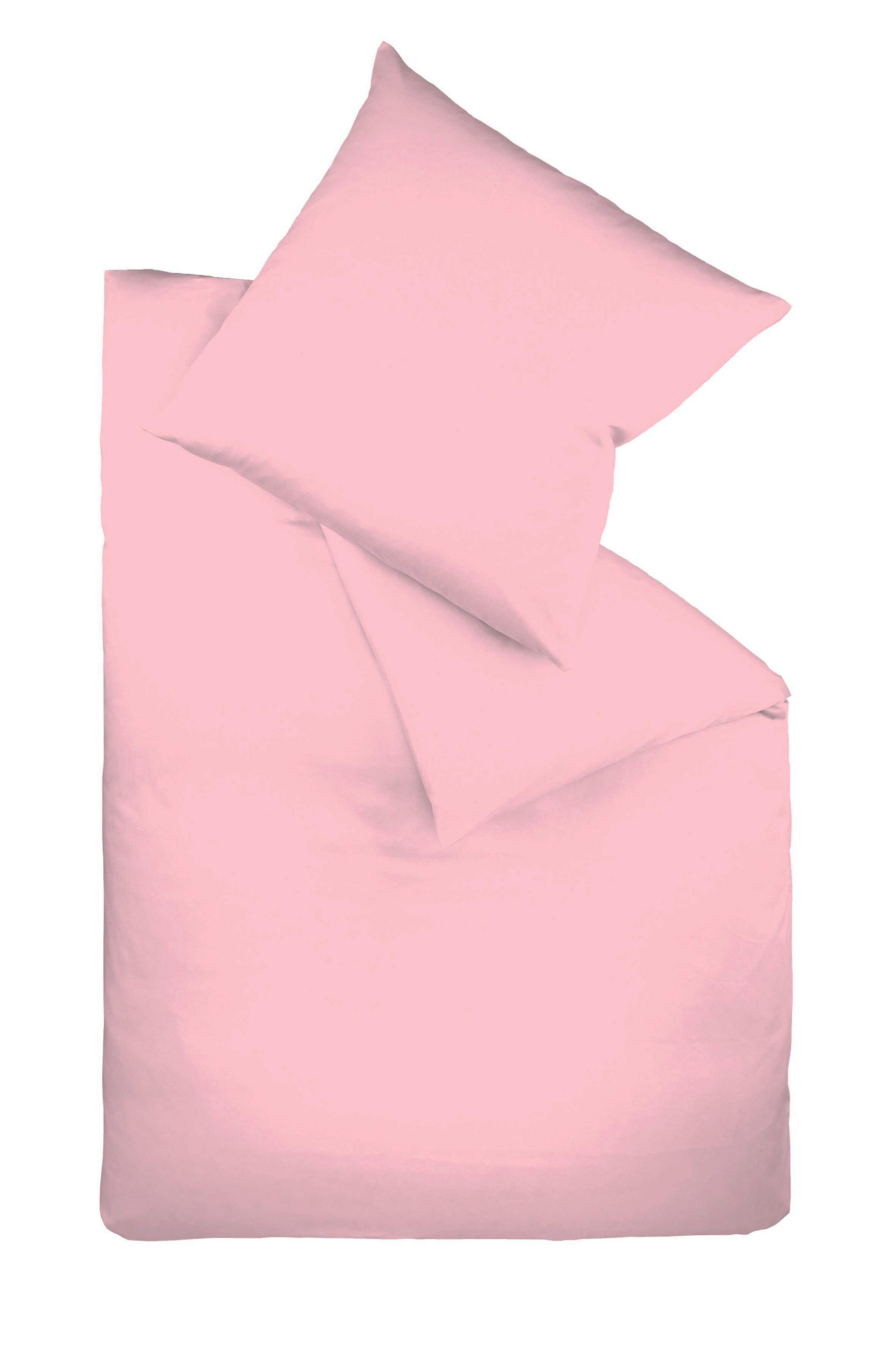 BETTWÄSCHE 2-teilig Satin  - Pink, Basics, Textil - Fleuresse