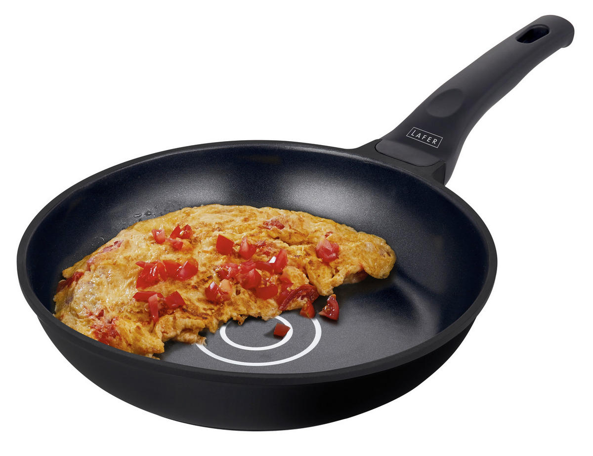 PANVICA NA SMAŽENIE, nepriľnavý povrch Greblon®,  24 cm  - čierna, Basics, kov (24cm) - Johann Lafer