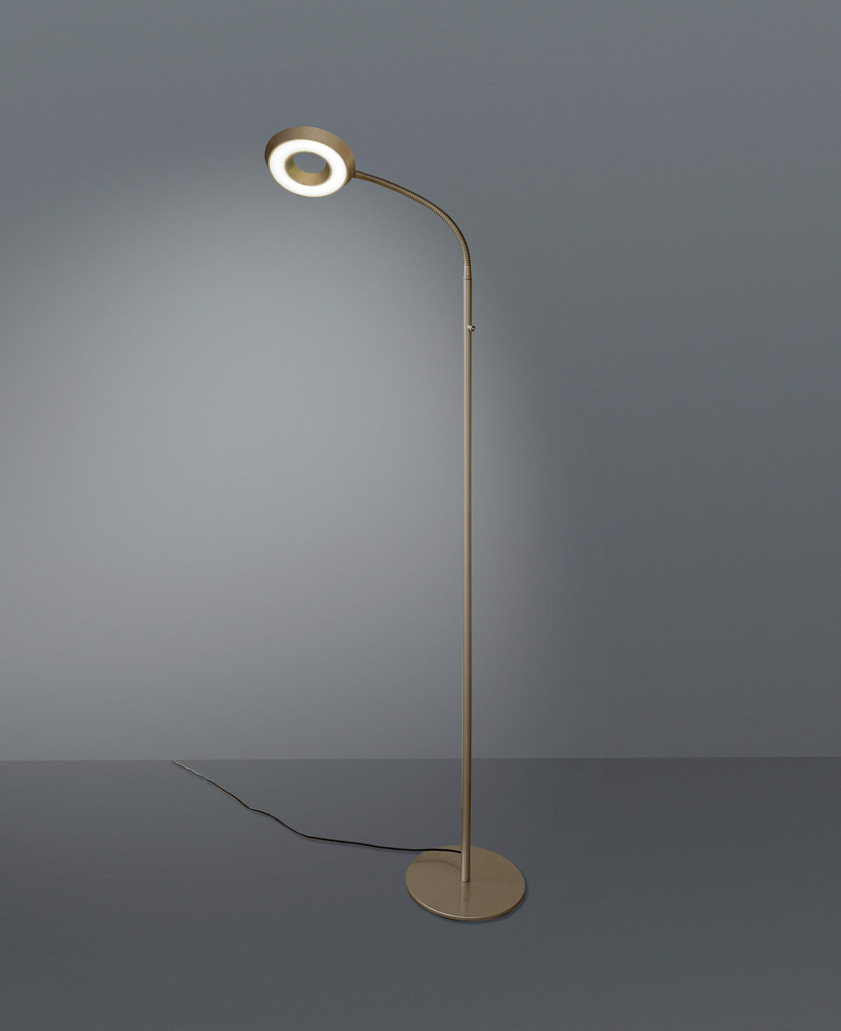 LED-STEHLEUCHTE SMART 14,5/145 cm   - Sandfarben/Schwarz, KONVENTIONELL, Metall (14,5/145cm) - BOPP