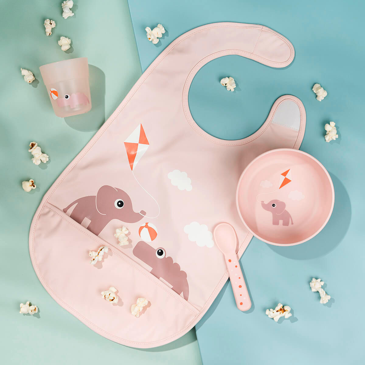 LÄTZCHEN  - Hellrosa, Basics, Textil (42/0,3/26,5cm)