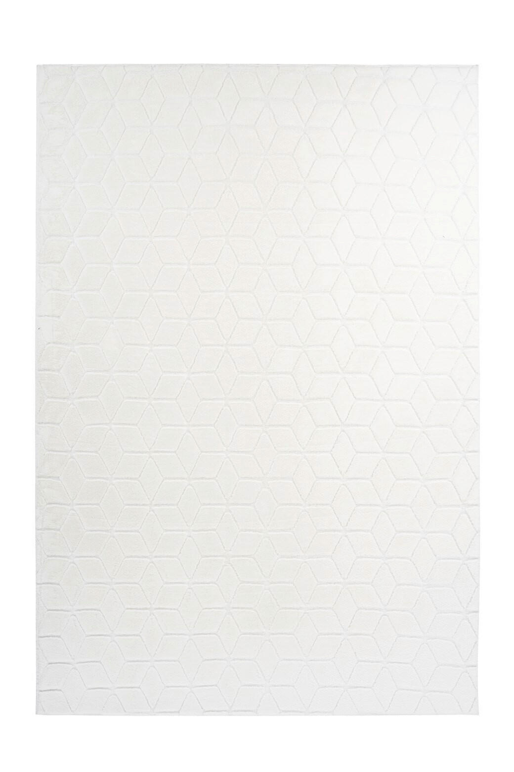 TEPPICH 120/160 cm Vivica 125 Weiß Weiß - Weiß, KONVENTIONELL, Textil (120/160cm)
