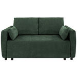 SCHLAFSOFA Chenille Waldgrün  - Waldgrün/Schwarz, KONVENTIONELL, Kunststoff/Textil (161/90/108cm) - Carryhome