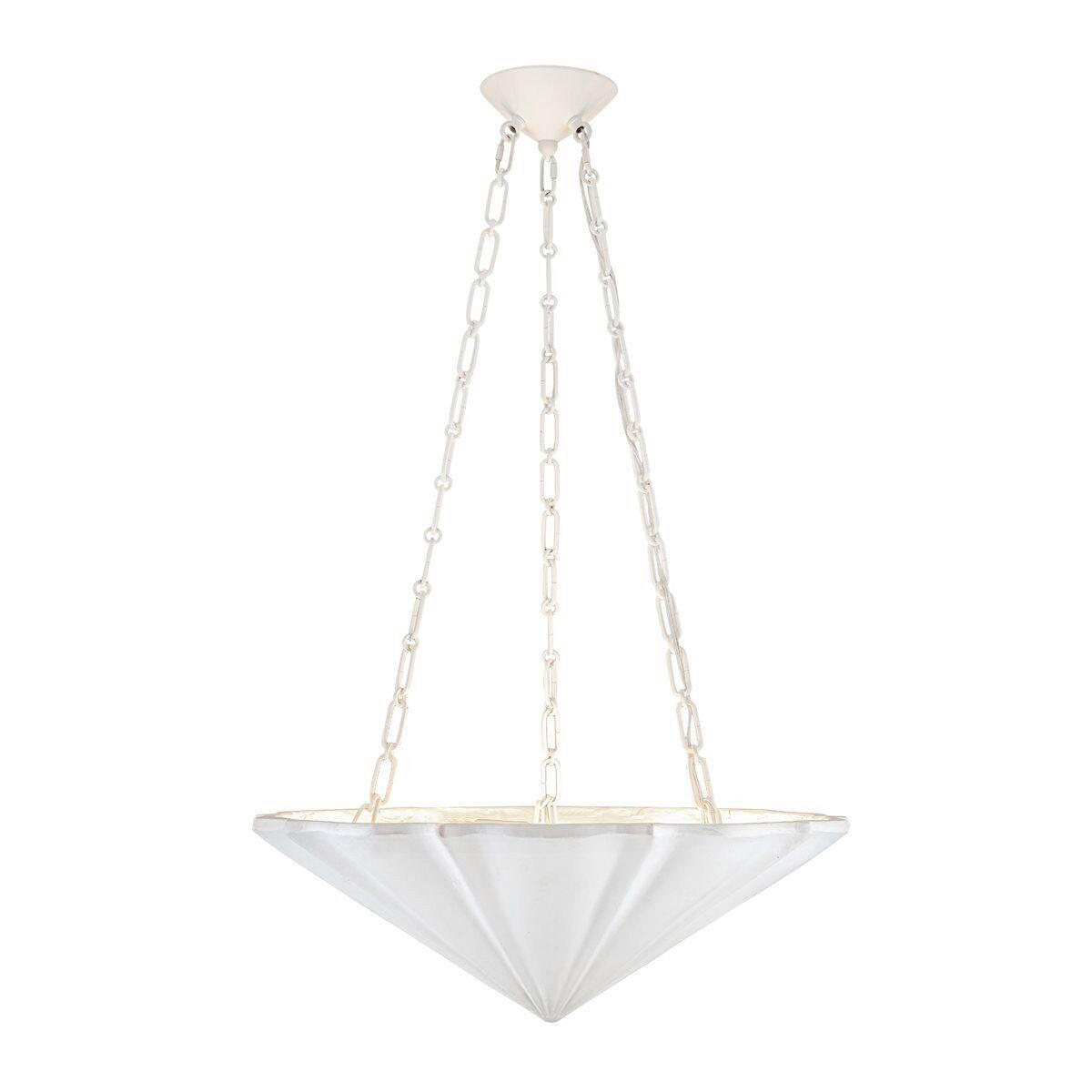 HÄNGELEUCHTE 19,7/57,2 cm  - Weiß, KONVENTIONELL, Naturmaterialien/Metall (19,7/57,2cm) - Elstead Lighting