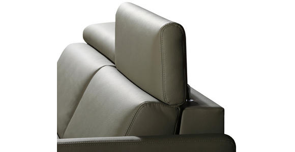 SCHLAFSOFA  in Mikrofaser Khaki  - Khaki/Schwarz, Design, Holz/Textil (184/85/97cm) - Novel