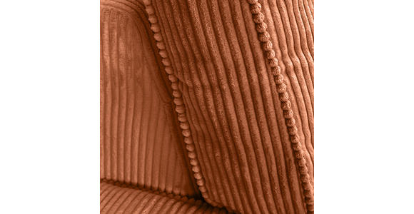 ECKSOFA Rostfarben Cord Zierkissen, Rückenkissen, Rücken echt  - Rostfarben/Schwarz, MODERN, Kunststoff/Textil (228/307cm) - Carryhome