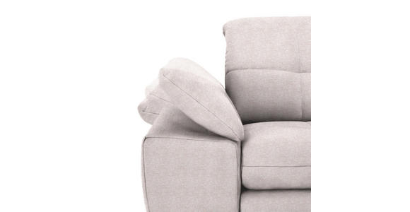 ECKSOFA in Webstoff Hellrosa  265/180 cm  - Hellrosa/Schwarz, Design, Textil/Metall (265/180cm) - Carryhome