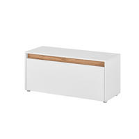 GARDEROBENBANK  in 100/45/40 cm  - Eiche Wotan/Schwarz, Design, Kunststoff (100/45/40cm) - Modante
