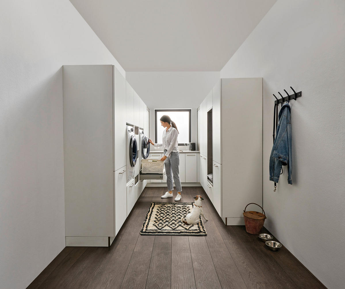 HAUSWIRTSCHAFTSRAUM  in Weiß  - Weiß, Design, Holzwerkstoff - Dieter Knoll