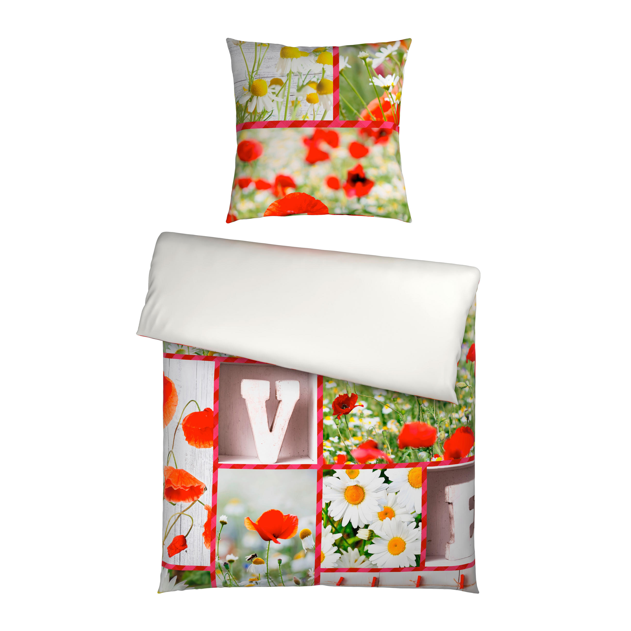 WENDEBETTWÄSCHE Satin 135/200 cm  - Multicolor, Textil (135/200cm) - Novel