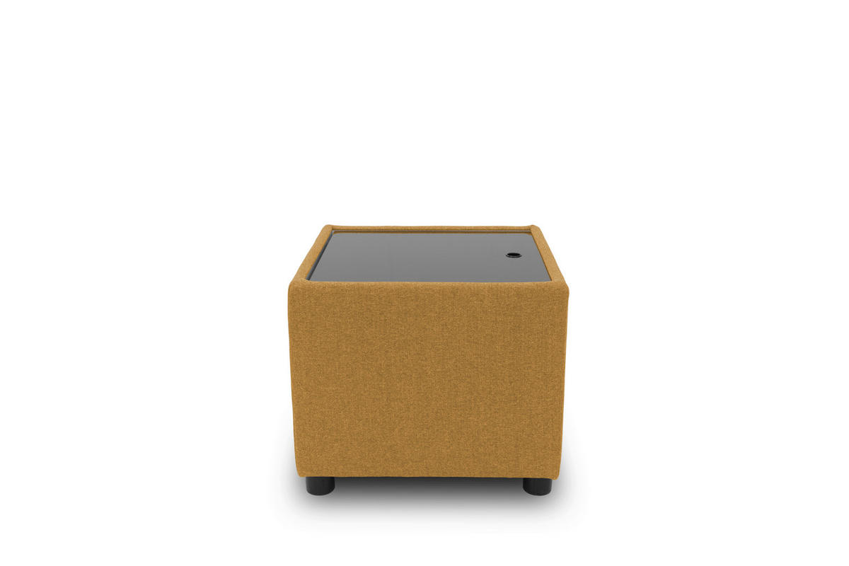 SITZBOX Uni  - Gelb/Schwarz, Design, Kunststoff/Textil (45/47/45cm) - LOOKS by W.Joop
