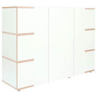 SIDEBOARD  in 150/110/45 cm  - Buchefarben/Alufarben, Design, Holzwerkstoff (150/110/45cm) - Tojo