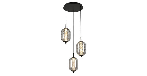 LED-HÄNGELEUCHTE 42/120 cm - Chromfarben, Design, Glas/Metall (42/120cm) - Novel