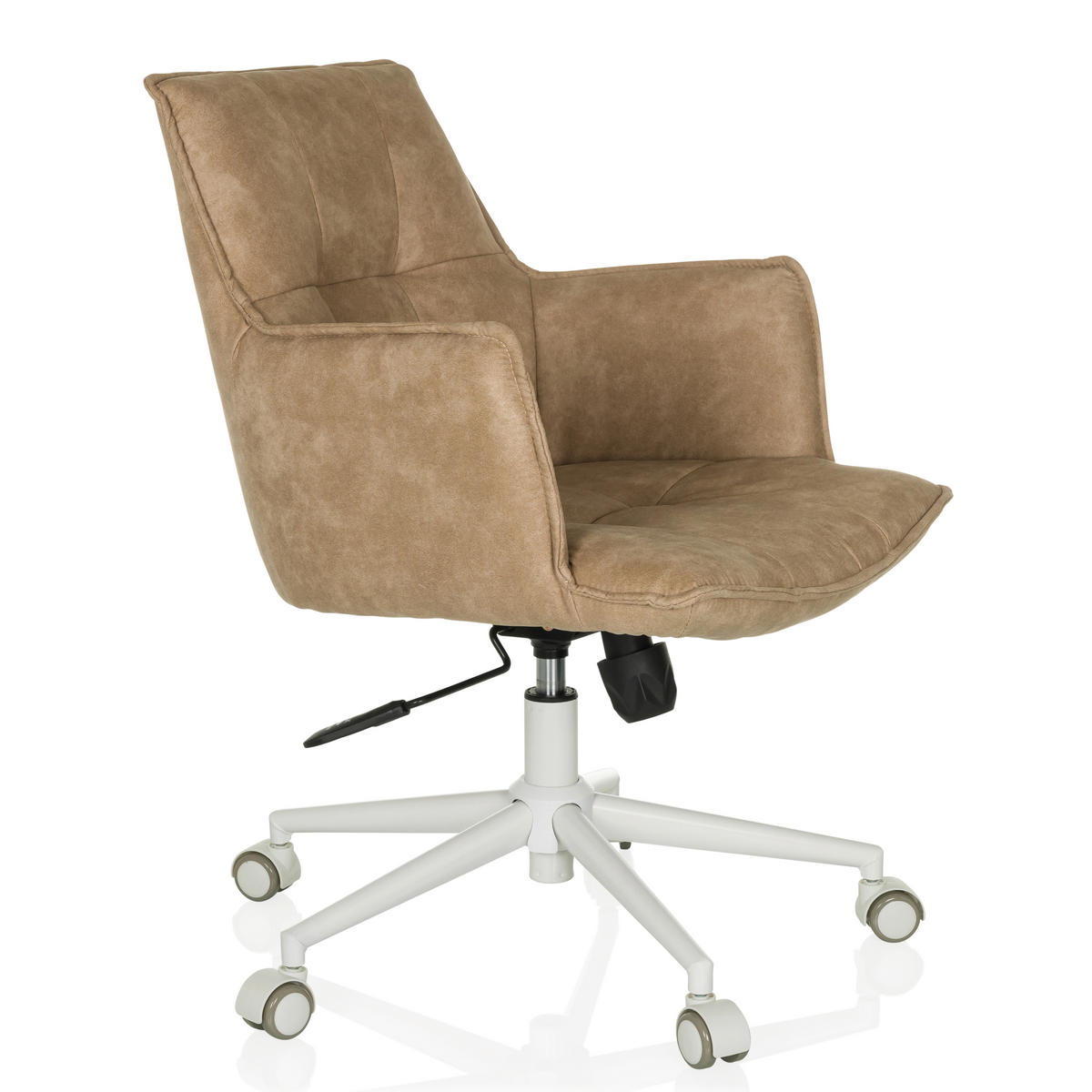 DREHSTUHL Beige  - Beige/Weiß, MODERN, Kunststoff/Textil (54/85/70cm) - MID.YOU