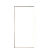 WANDSPIEGEL 100/200/2,5 cm    in rechteckig  - Goldfarben, Trend, Glas/Holzwerkstoff (100/200/2,5cm) - Landscape