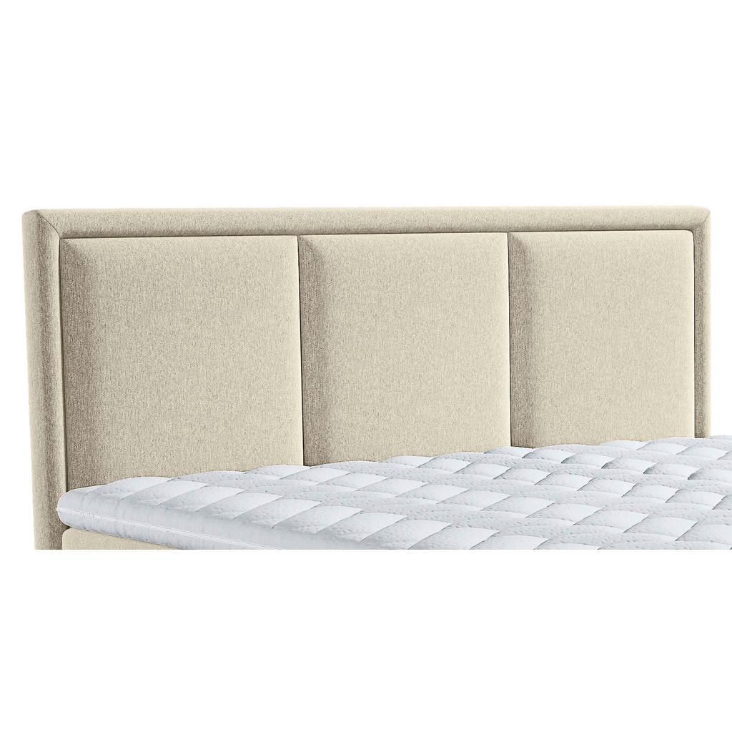 Thumbnail - Mid.you Boxspringbett, Beige, Textil, H2 + H3, 7-Zonen, Höhe ca. 18 cm, 180x220 cm, Bettkasten, gepolstertes Kopfteil, S...