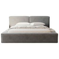 POLSTERBETT Lattenrost, Bettkasten 180/200 cm  in Anthrazit  - Anthrazit/Schwarz, Design, Holz/Textil (180/200cm) - Boxxx