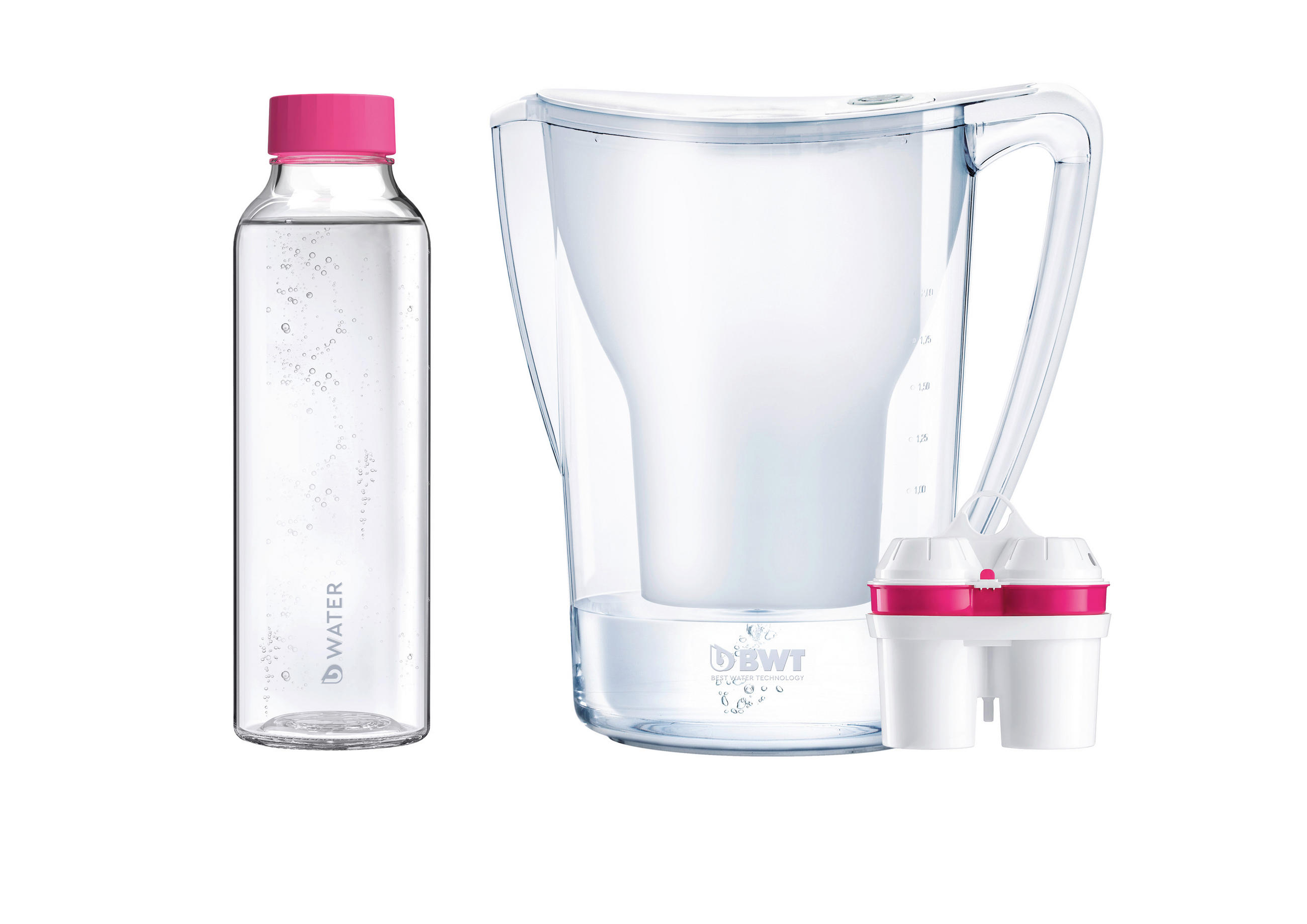 TISCHWASSERFILTER AQUALIZER HOME 626883 Weiß, Transparent  - Transparent/Weiß, Basics, Kunststoff (11,3/27,8/25,2cm) - BWT