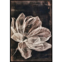 BILD Blumen 80/120 cm  - Wengefarben/Braun, LIFESTYLE, Holzwerkstoff/Kunststoff (80/120cm) - Monee