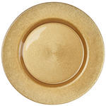 PLATZTELLER  32,5 cm   - Goldfarben, Trend, Glas (32,5cm) - Novel