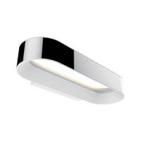 BADEZIMMER-WANDLEUCHTE   - Chromfarben/Weiß, Basics, Metall (5,0cm) - Paulmann