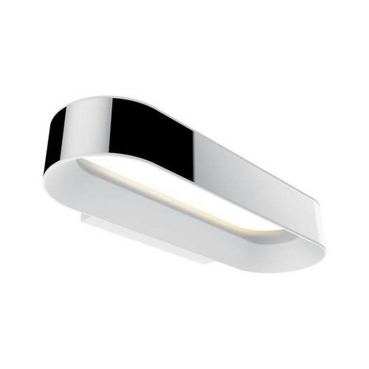 BADEZIMMER-WANDLEUCHTE   - Chromfarben/Weiß, Basics, Metall (5,0cm) - Paulmann