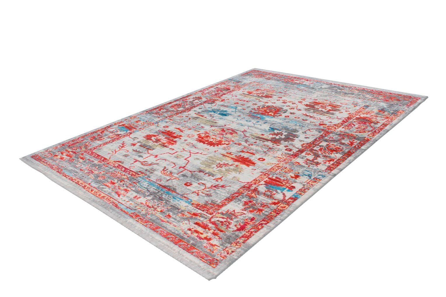 Thumbnail - Novel Flachwebeteppich Antigua, Mehrfarbig, Textil, Vintage, rechteckig, 120x170 cm, Oeko-Tex® Standard 100, pflegeleich...