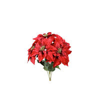 KUNSTBLUME - Rot/Grün, Lifestyle, Kunststoff/Textil (55cm)
