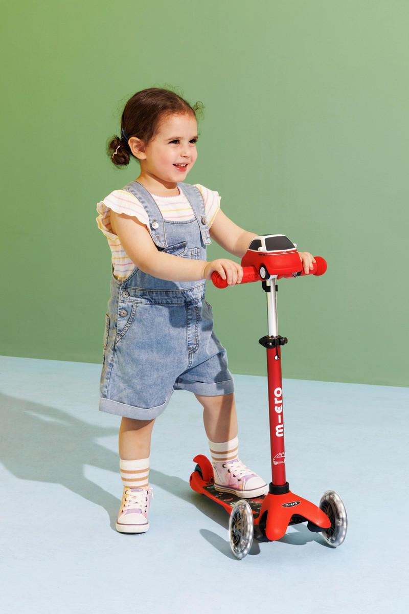 KINDERSCOOTER Minilino  - Rot, Basics, Kunststoff (55/26,5/49-67cm)