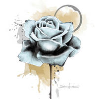 KUNSTDRUCK Blumen 30/30 cm  - Beige/Weiß, Basics, Papier (30/30cm) - Monee