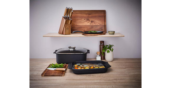 BRÄTER - Klar/Schwarz, Basics, Glas/Metall (34,5/24,5/12,2cm) - Homeware Profession.