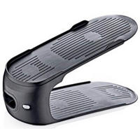 Raft De Pantofi in negru  - negru, Basics, plastic (27,5/11/12,5cm) - Homeware