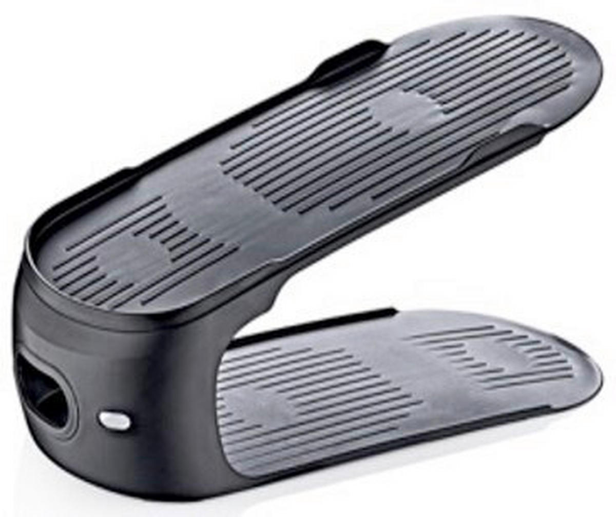 Raft De Pantofi in negru  - negru, Basics, plastic (27,5/11/12,5cm) - Homeware