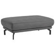 HOCKER in Textil Grau  - Schwarz/Grau, Design, Textil/Metall (122/46/72cm) - Dieter Knoll