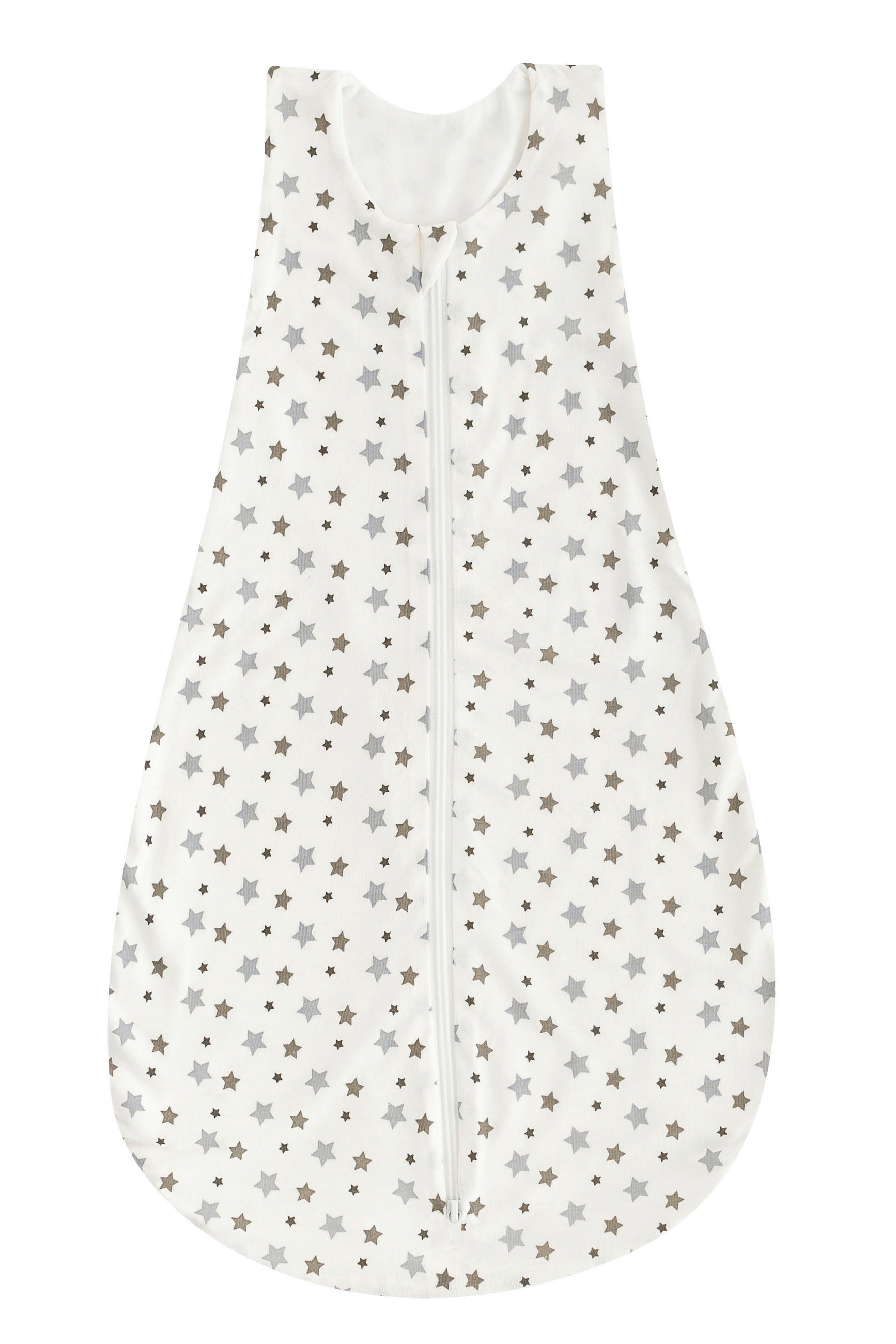 BABYSCHLAFSACK weiß mit grauen Sternen    90   - Weiß, Basics, Textil (90null) - Träumeland