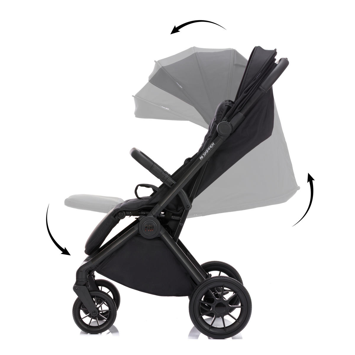 BUGGY  - Jadegrün/Schwarz, Basics, Textil/Metall (54/68/108cm) - Fillikid