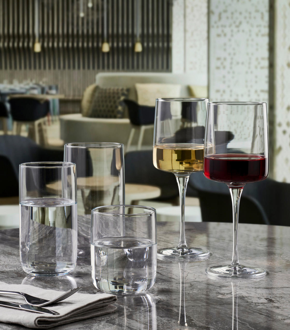 GLÄSERSET Iconic 6-teilig  - Transparent, Trend, Glas (365ml) - Mäser
