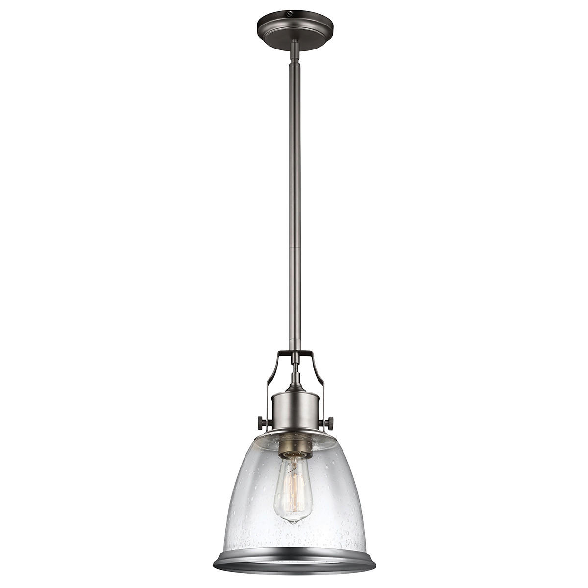 HÄNGLAMPA Elstead Hobson 24 /58.3 cm  - nickelfärgad, Basics, metall (24 /58.3cm) - Elstead Lighting