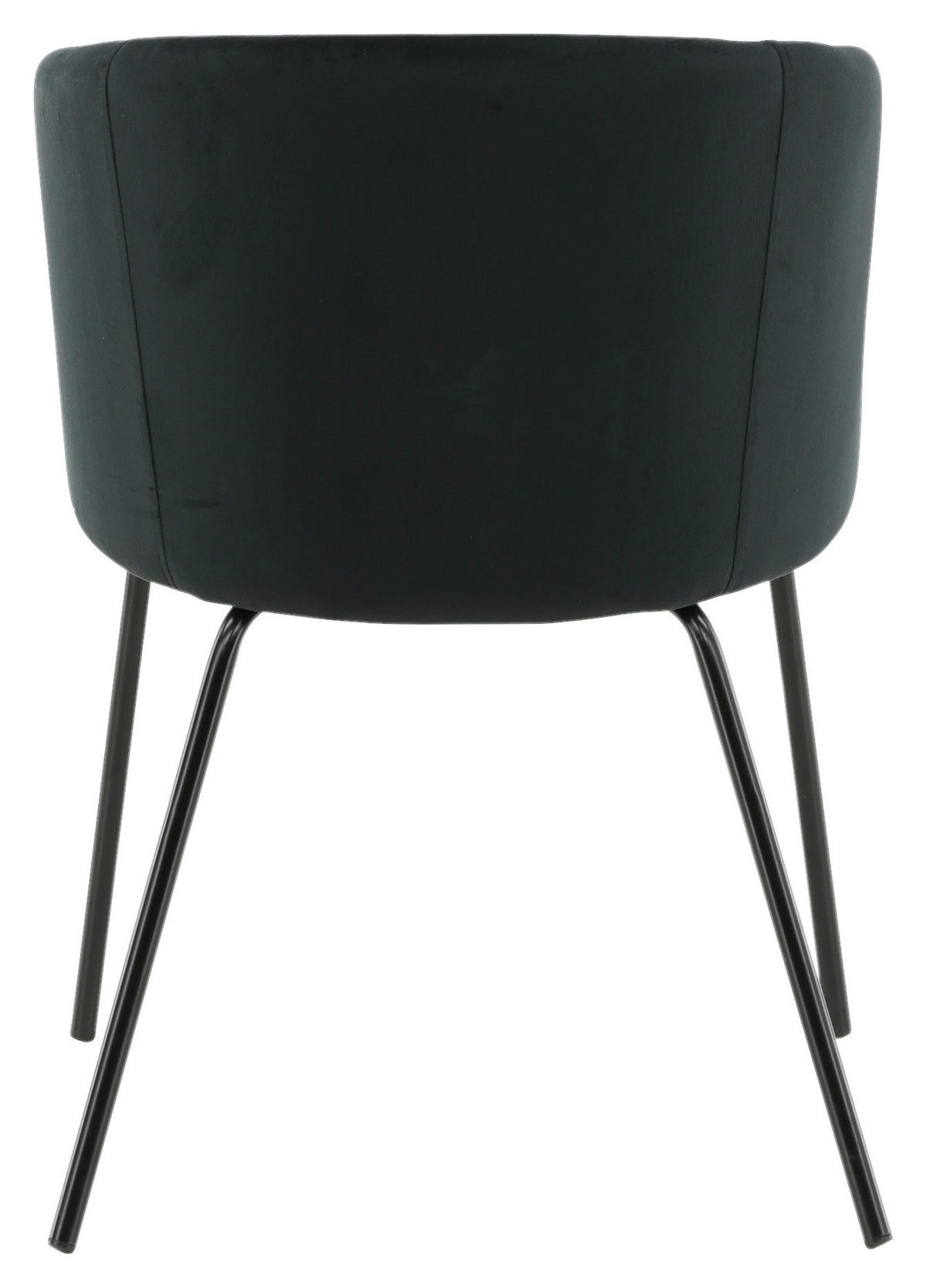 STOL järn sammet  - svart, Klassisk, metall/trä (55/78/55cm) - Livetastic