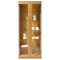 VITRINE  in massiv Eiche Eichefarben - Eichefarben, Design, Glas/Holz (80/199,5/41,9cm) - Team 7