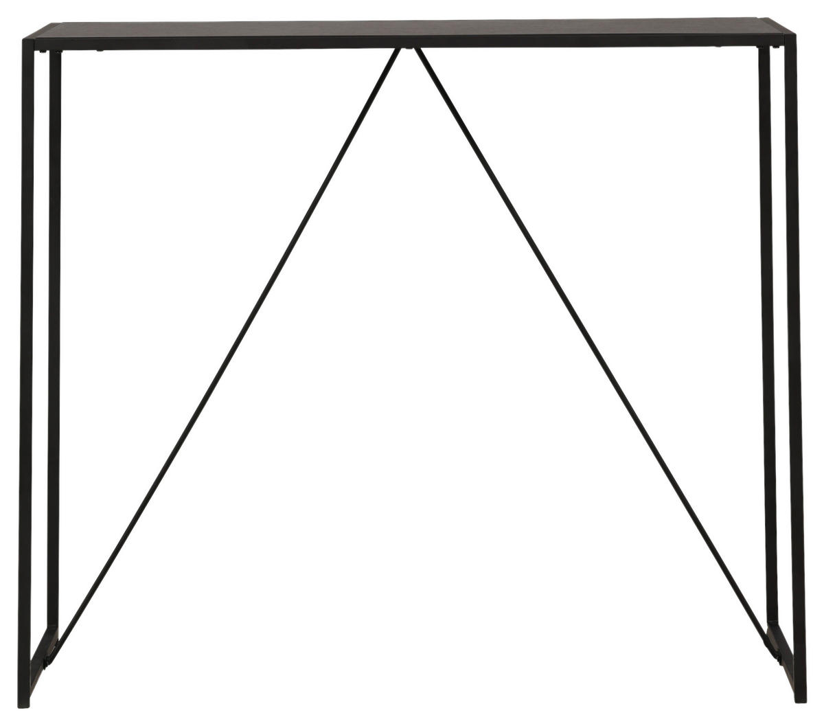 BARBORD i metall, trämaterial  120/60/105 cm  - svart, Design, metall/trämaterial (120/60/105cm) - Livetastic