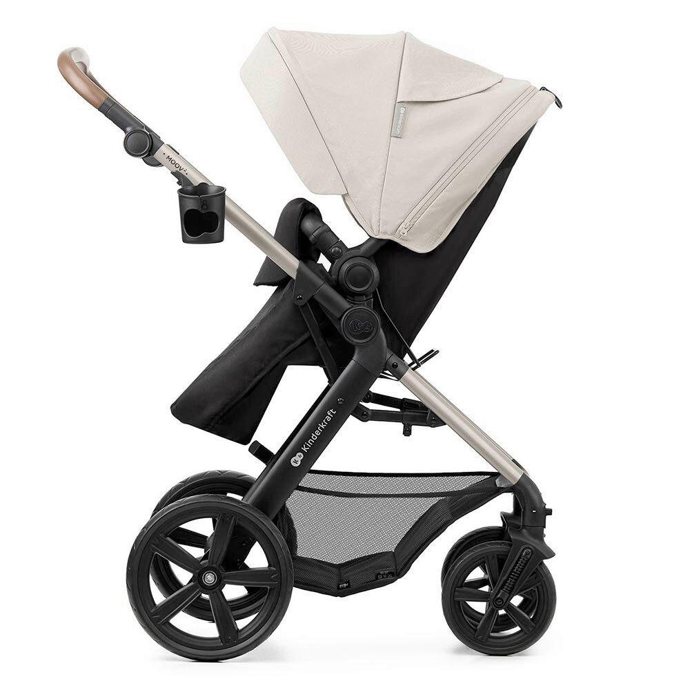 DJEČJA KOLICA  Moov 2  - svijetlo siva/crna, Basics, metal/tekstil (86.5/60cm) - Kinderkraft