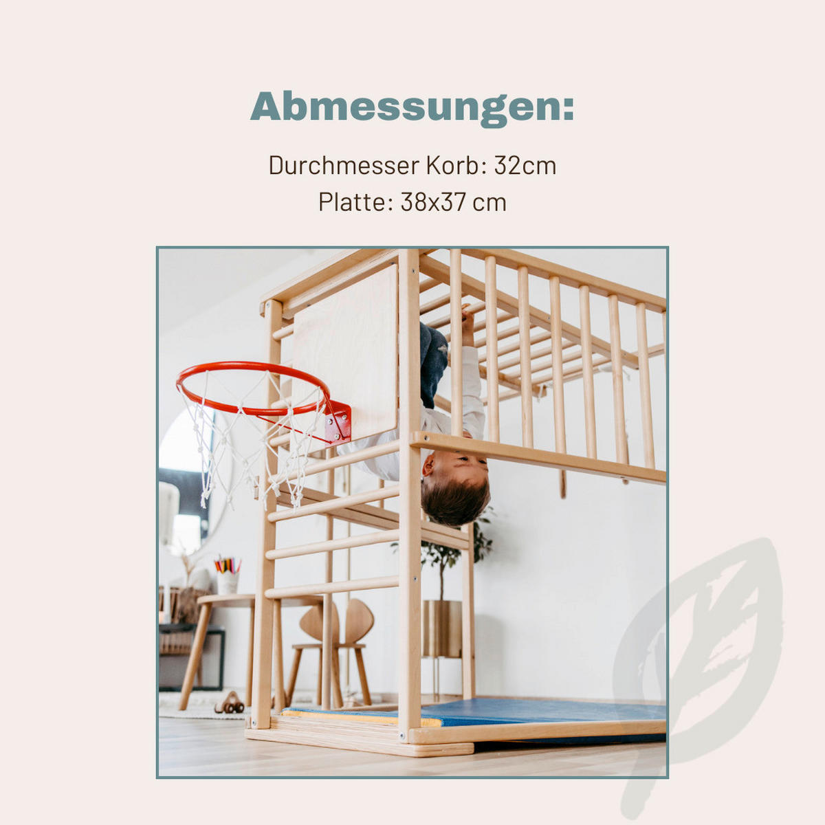 KLETTERGERÜST ZUBEHÖR  - Birkefarben, Basics, Holz (38/38cm) - CLIFF