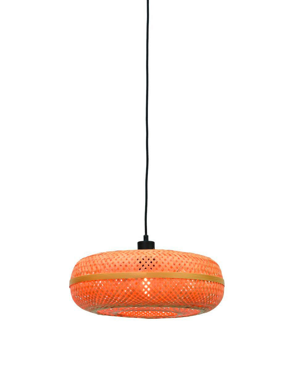 HÄNGELEUCHTE GOOD&MOJO 40/40/17 cm   - Naturfarben, Trend, Holz (40/40/17cm) - Good & Mojo