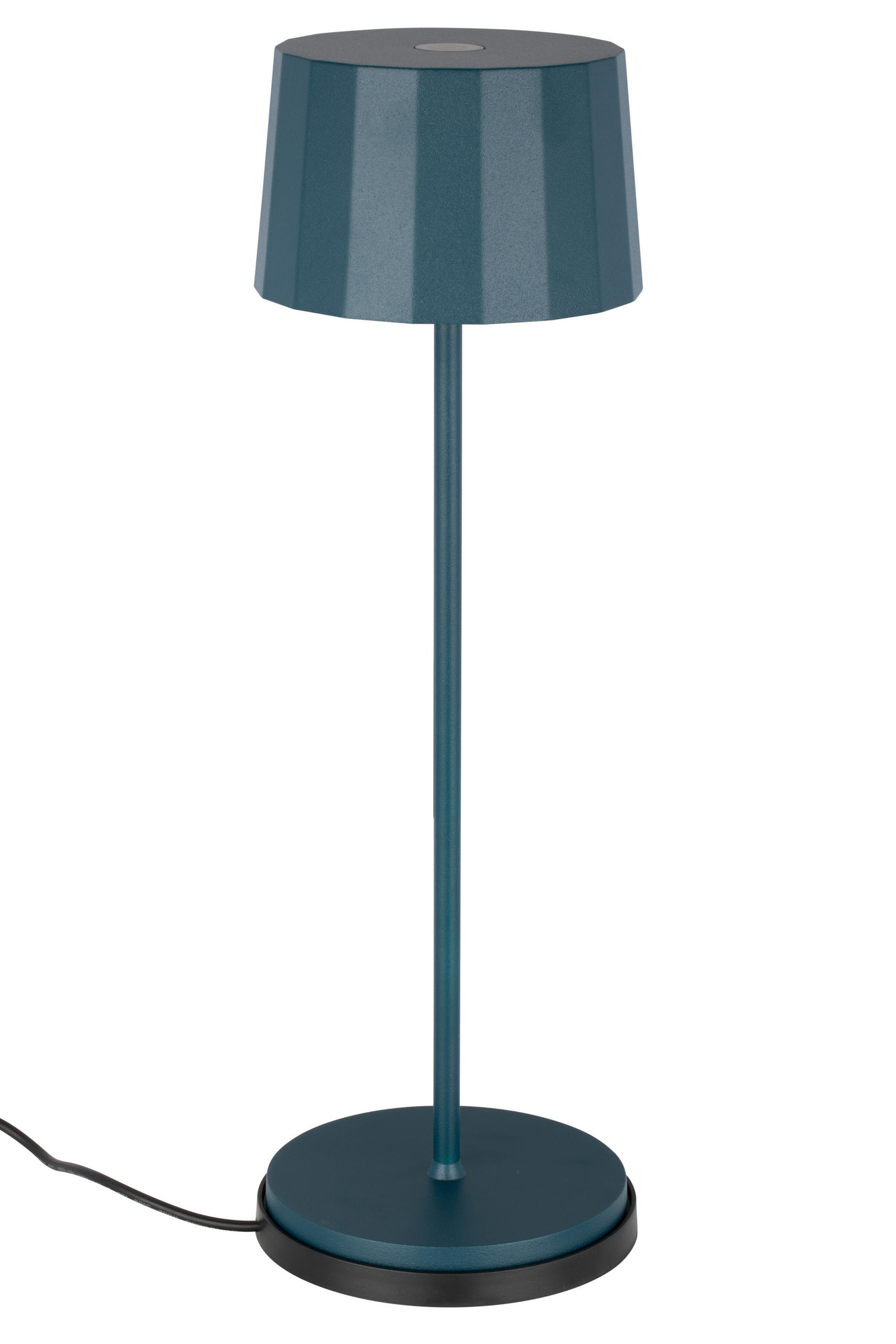 AKKU-TISCHLEUCHTE 11/35 cm   - Blau, Trend, Kunststoff/Metall (11/35cm) - Dieter Knoll